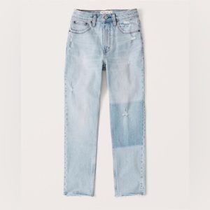 A&F Curve Love High Rise Mom Jeans